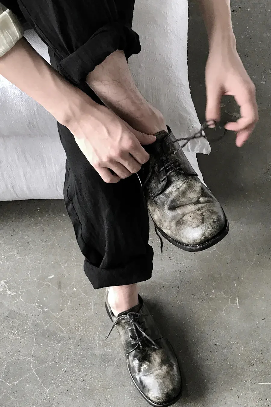 A DICIANNOVEVENTITRE (oil horse leather Derby shoes) S17－SS6 MUTA - Image 10