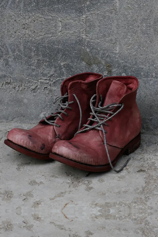 A DICIANNOVEVENTITRE (oil kangaroo leather craft ankle boots) S17－K6 PRUNE DP WO - Image 3