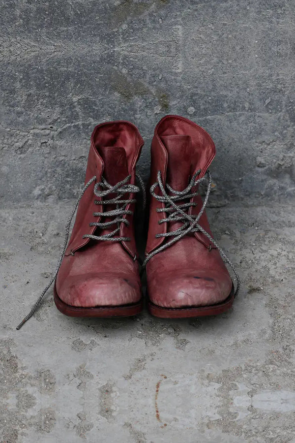 A DICIANNOVEVENTITRE (oil kangaroo leather craft ankle boots) S17－K6 PRUNE DP WO - Image 4