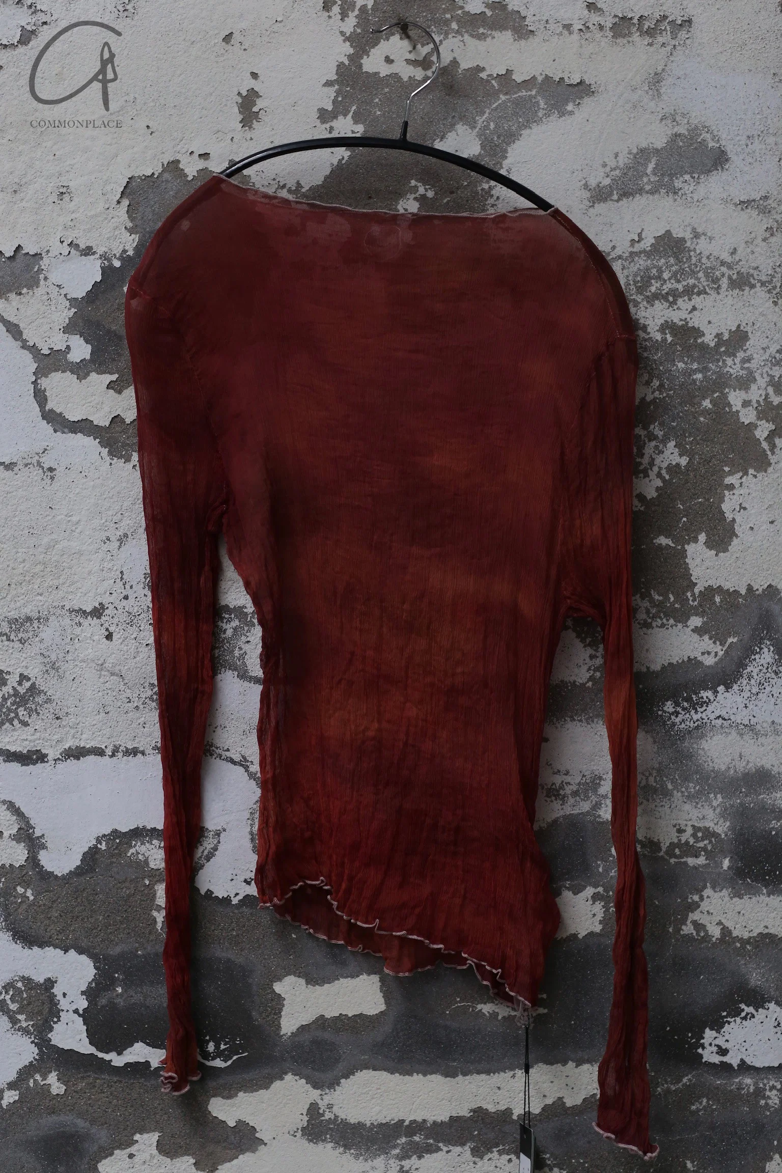a research of elapsing Z-6851 pleated yarn top flower dyed purple - Image 4