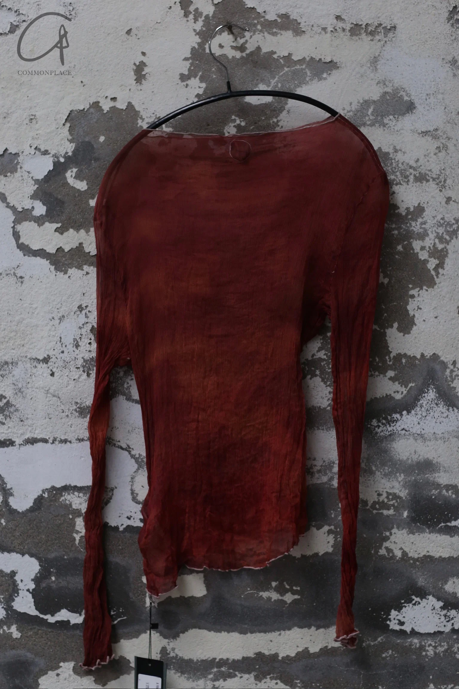 a research of elapsing Z-6851 pleated yarn top flower dyed purple - Image 7