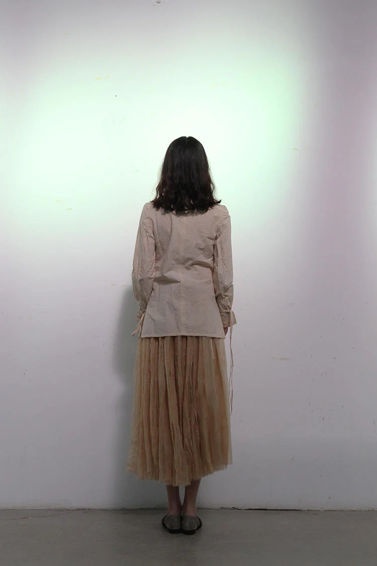 A Tentative Atelier A1920461b tie high collar shirt - Image 3