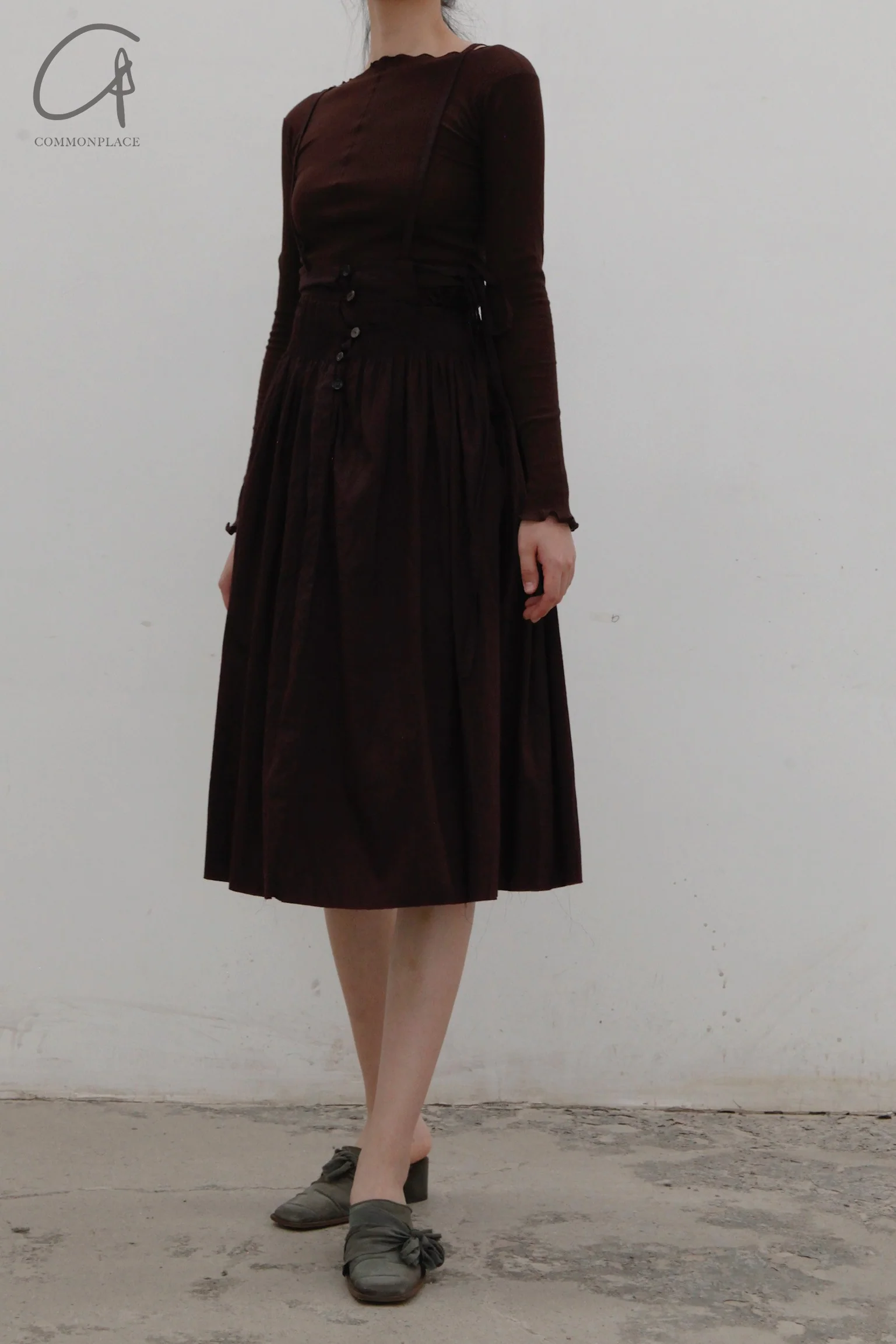 A Tentative Atelier A1920570 Hand-stitched garland culottes - Image 7