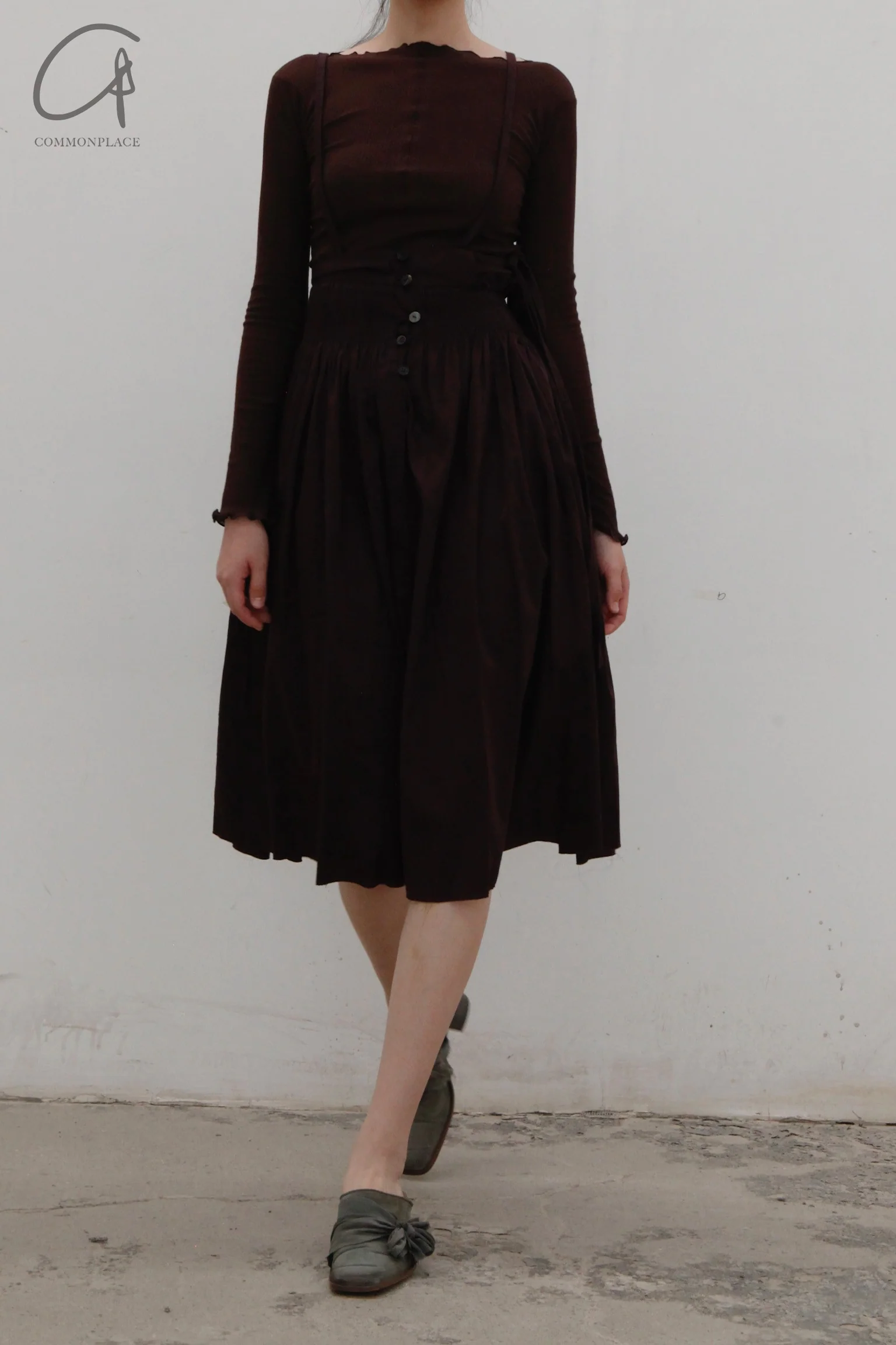 A Tentative Atelier A1920570 Hand-stitched garland culottes - Image 8