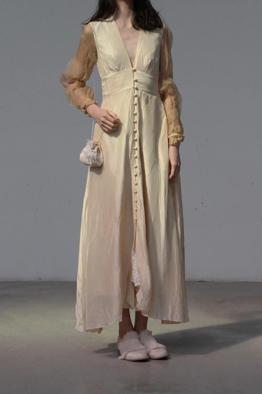 A Tentative Atelier  A2020712 hand-dyed buttoned dress - Image 3