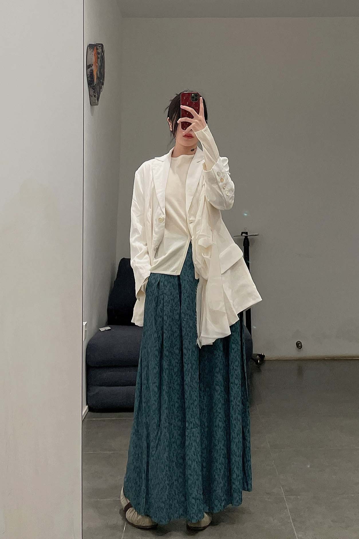 A Tentative Atelier Knotted Oversized Jacquard Jacket a2222335 - Image 14