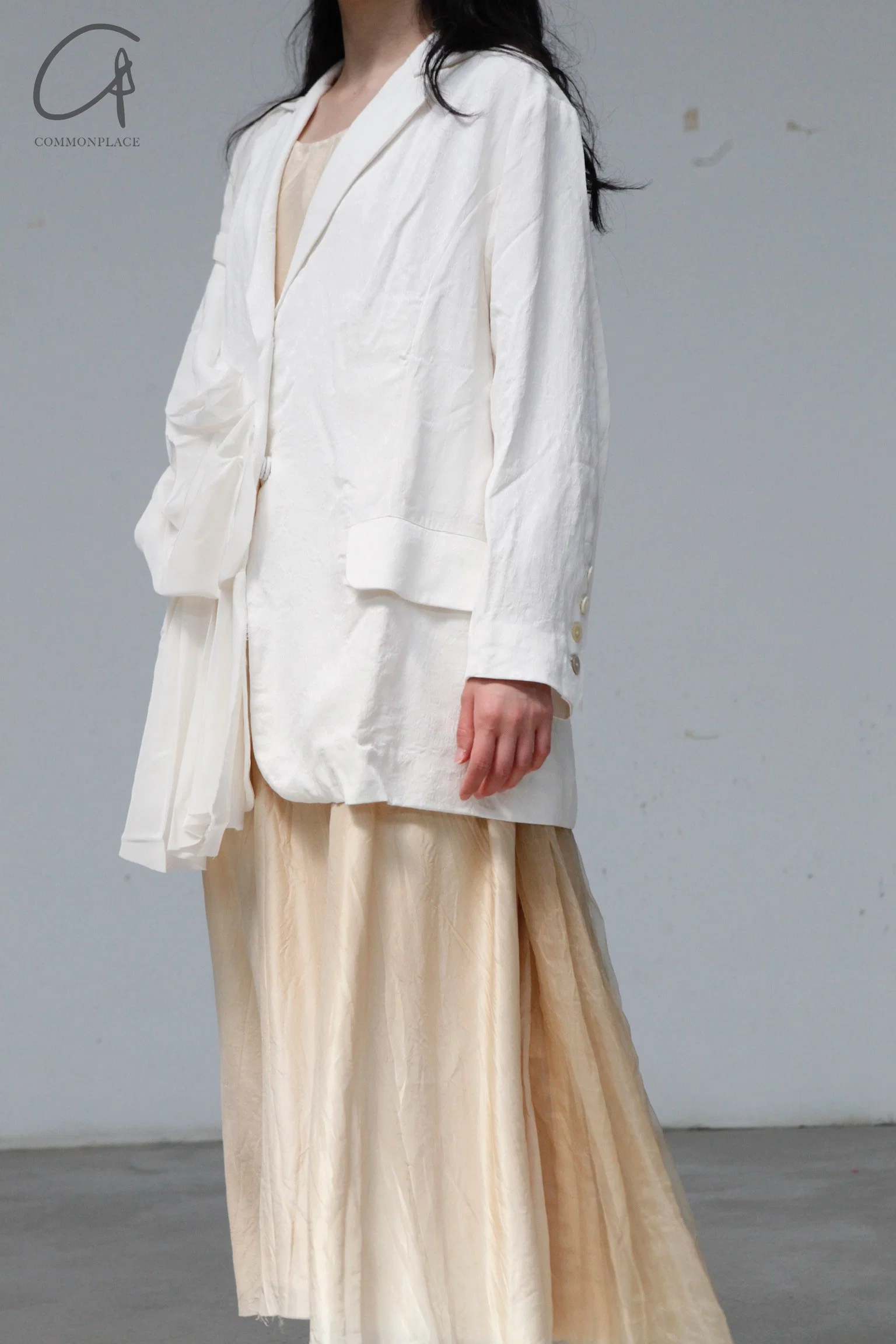 A Tentative Atelier Knotted Oversized Jacquard Jacket a2222335 - Image 4