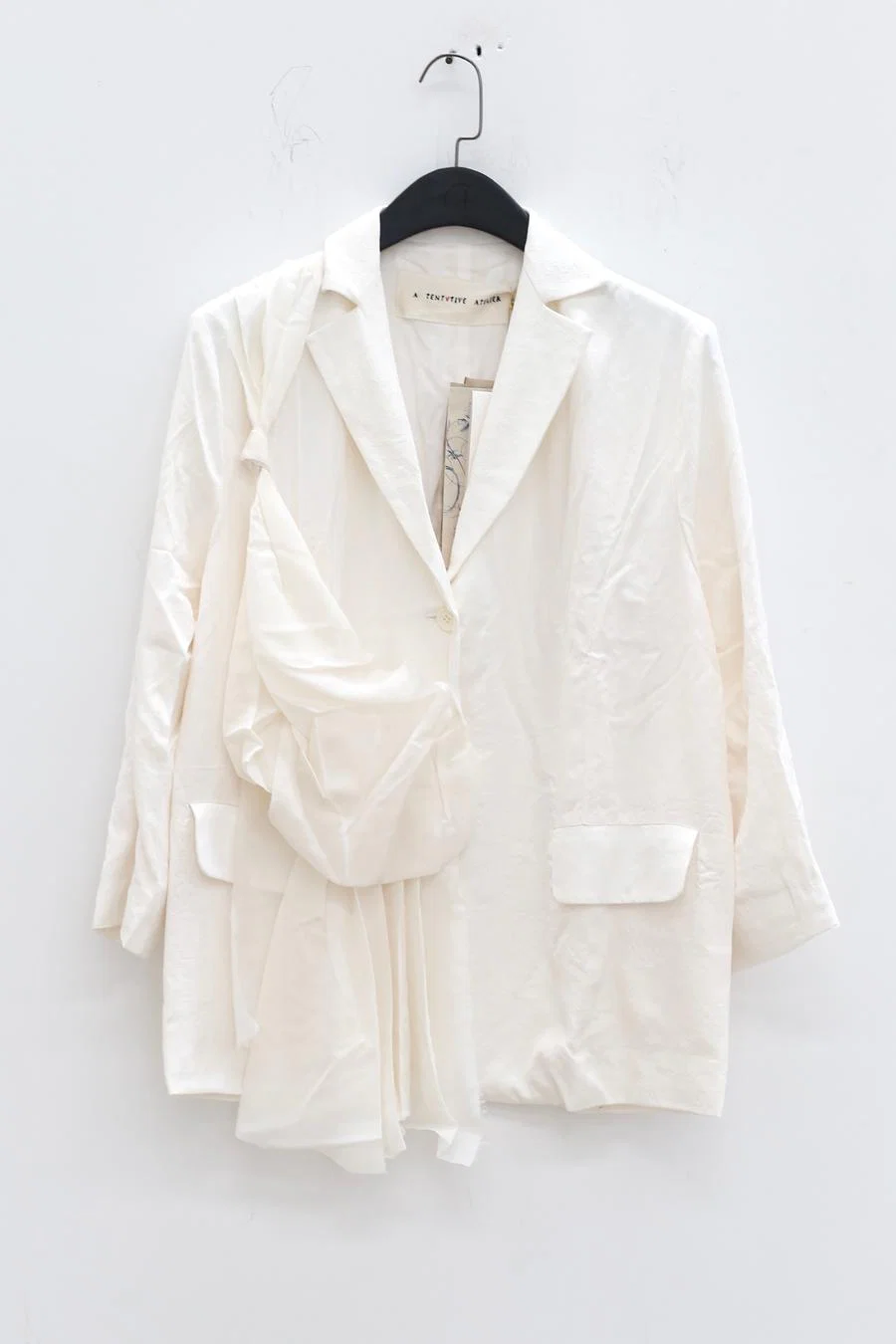 A Tentative Atelier Knotted Oversized Jacquard Jacket a2222335 - Image 6