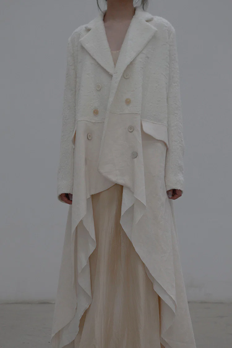 A Tentative Atelier Long Flare Patch Ribbon Coat A2122370 - Image 5