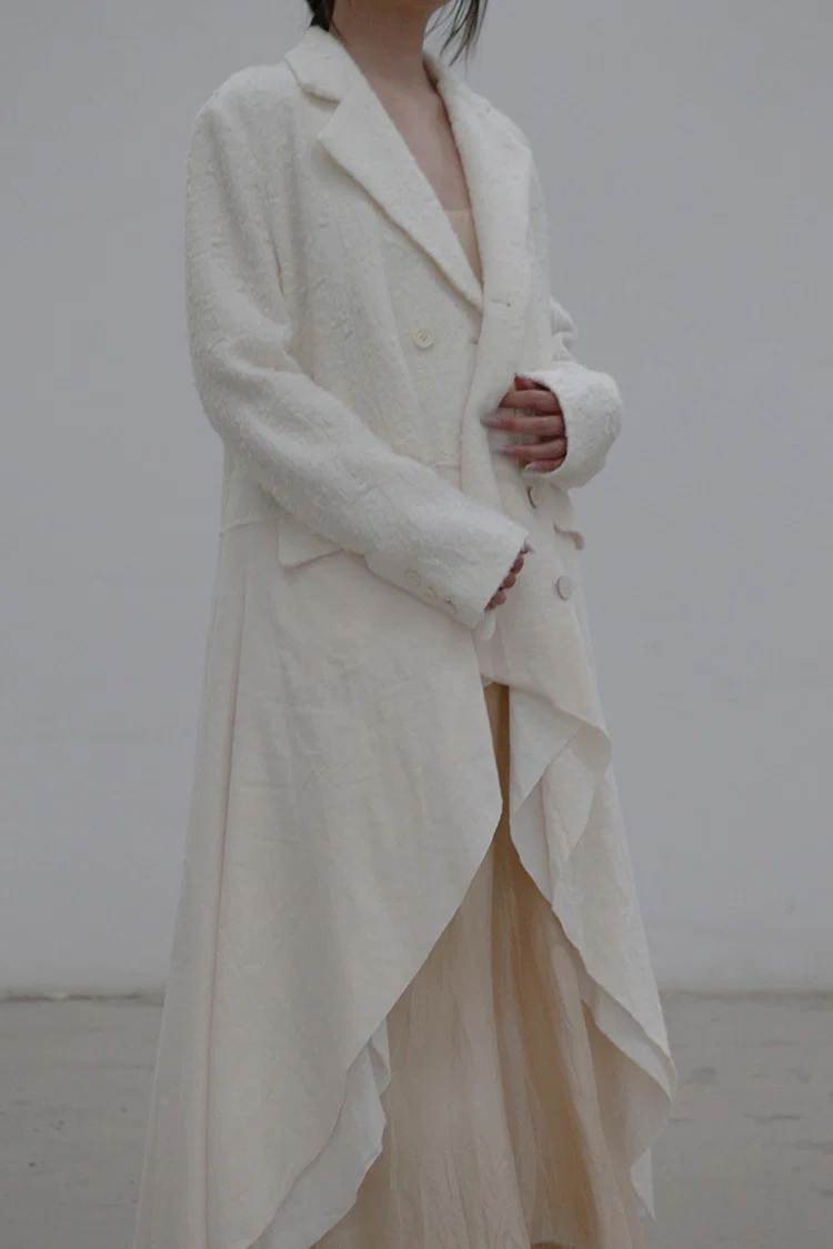 A Tentative Atelier Long Flare Patch Ribbon Coat A2122370 - Image 6