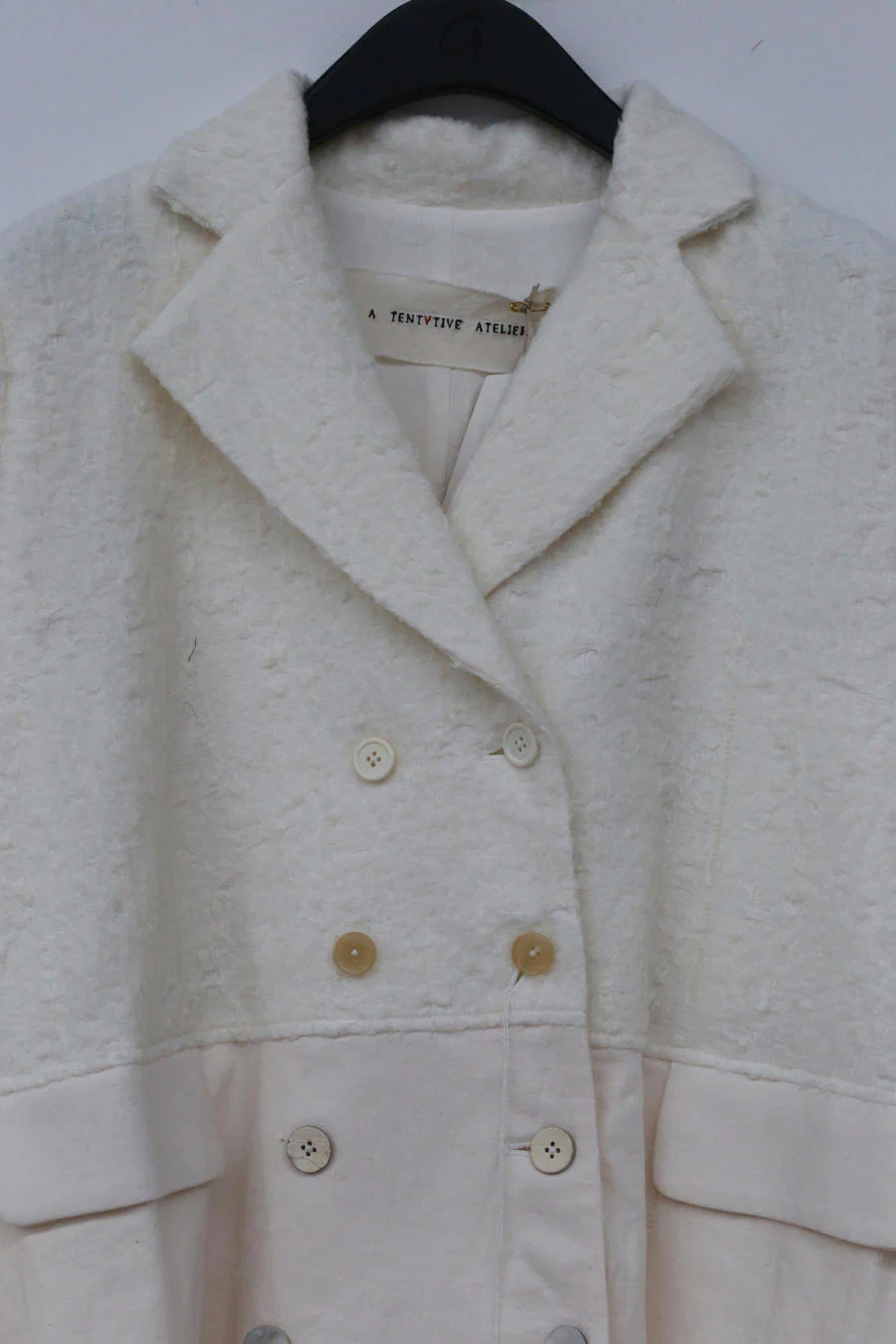 A Tentative Atelier Long Flare Patch Ribbon Coat A2122370 - Image 9