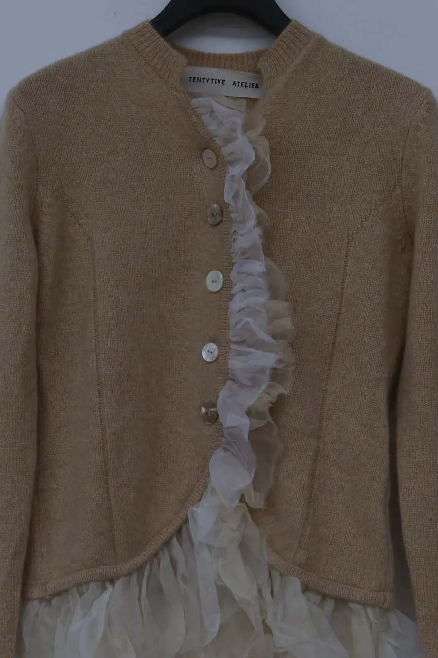 A Tentative Atelier Organza Ruffle Patch Cardigan A2122859 - Image 12