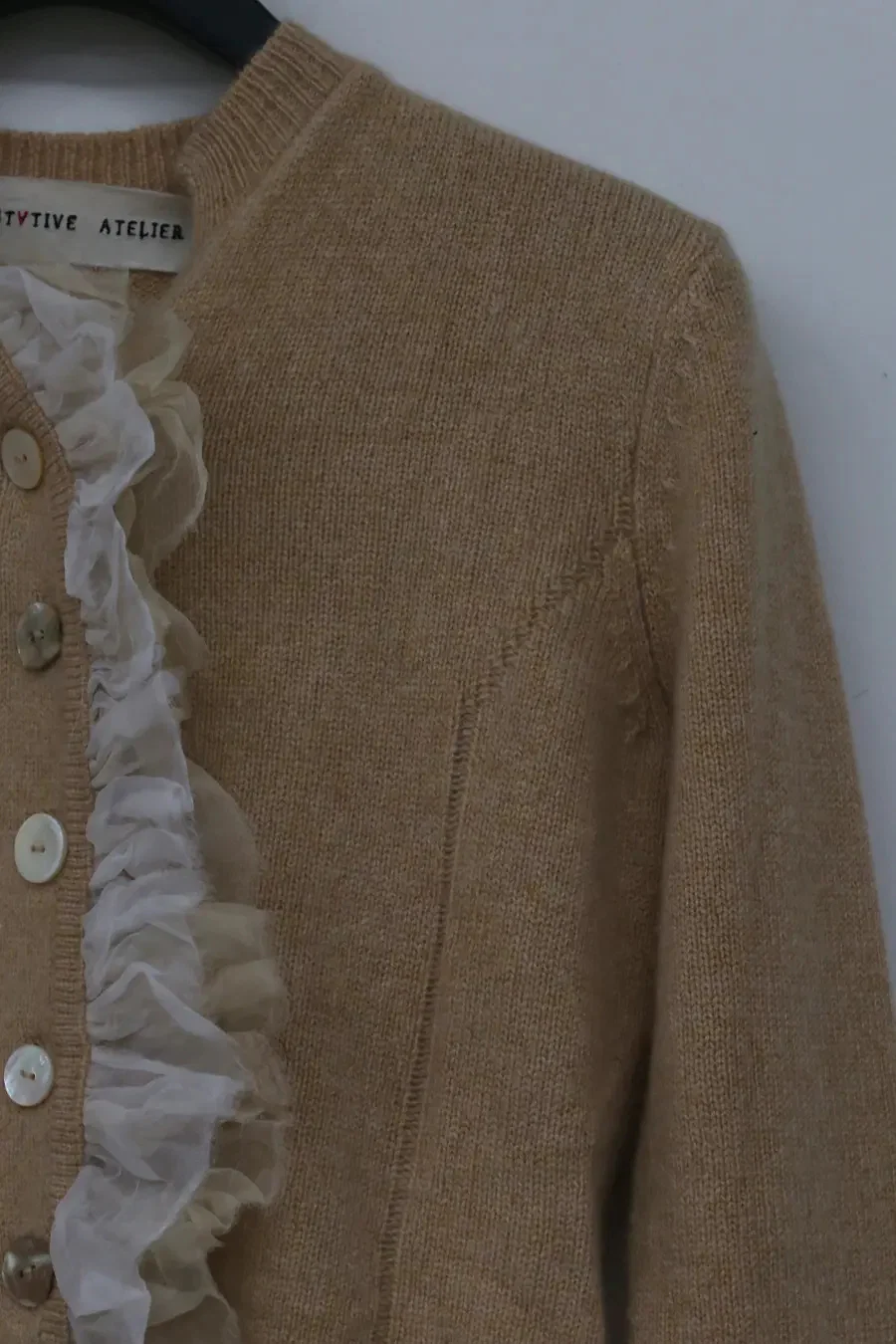 A Tentative Atelier Organza Ruffle Patch Cardigan A2122859 - Image 13