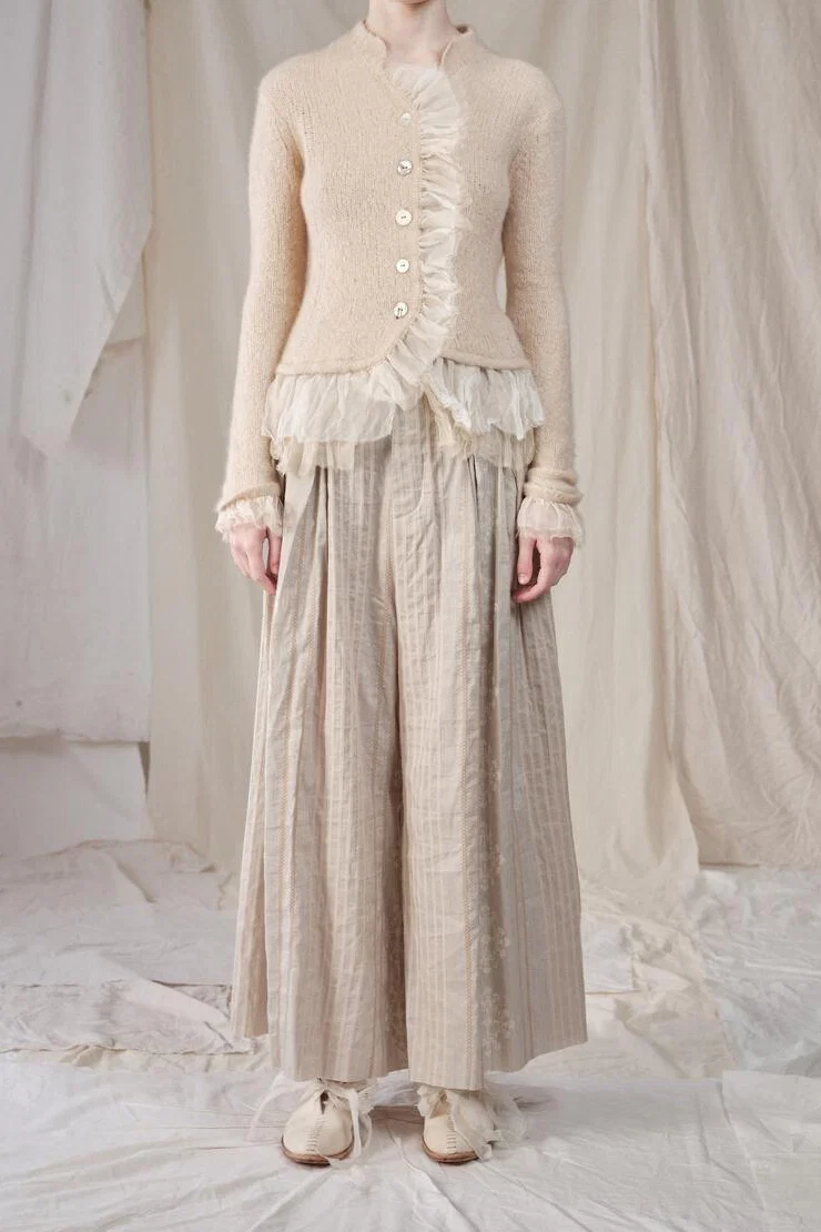 A Tentative Atelier Organza Ruffle Patch Cardigan A2122859 - Image 9