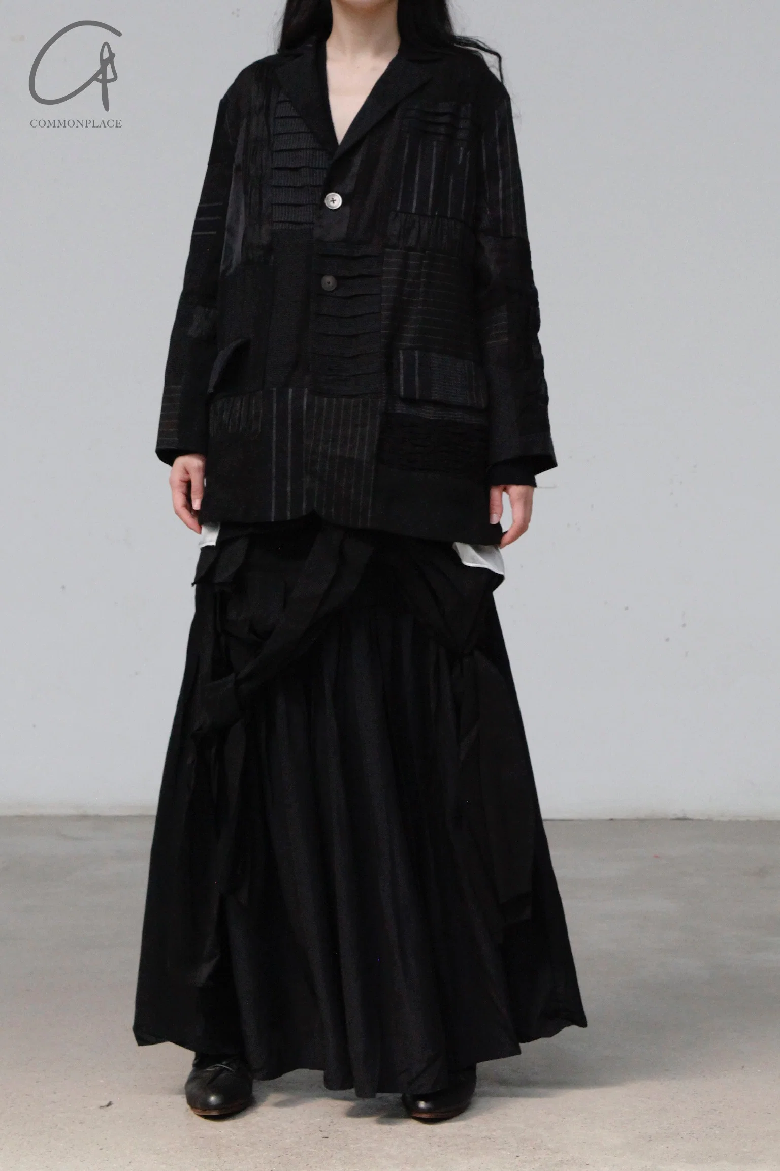 A Tentative Atelier Patchwork Oversized Jacket a2222338A - Image 2
