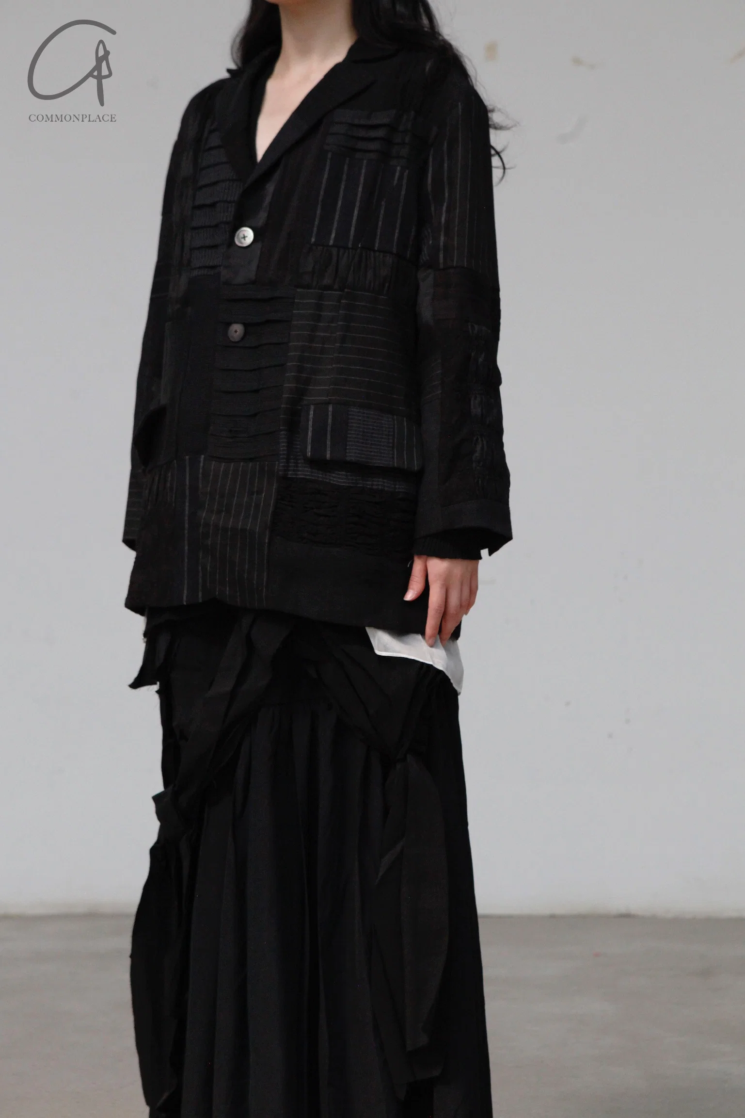 A Tentative Atelier Patchwork Oversized Jacket a2222338A - Image 3