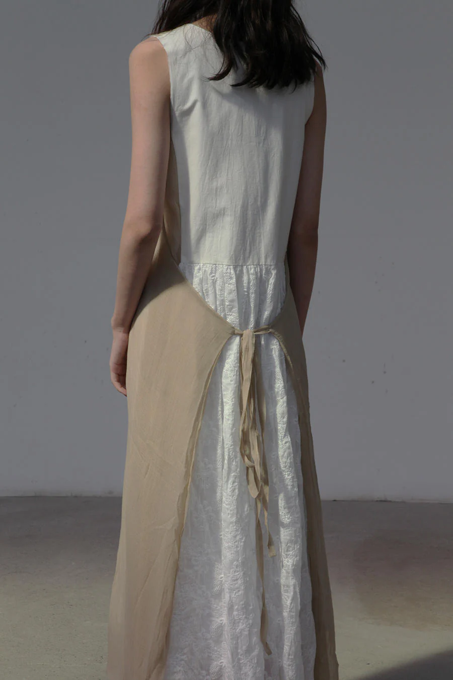 A Tentative Atelier ATA-A2020719-XPBAI sleeveless stitching dress - Image 4