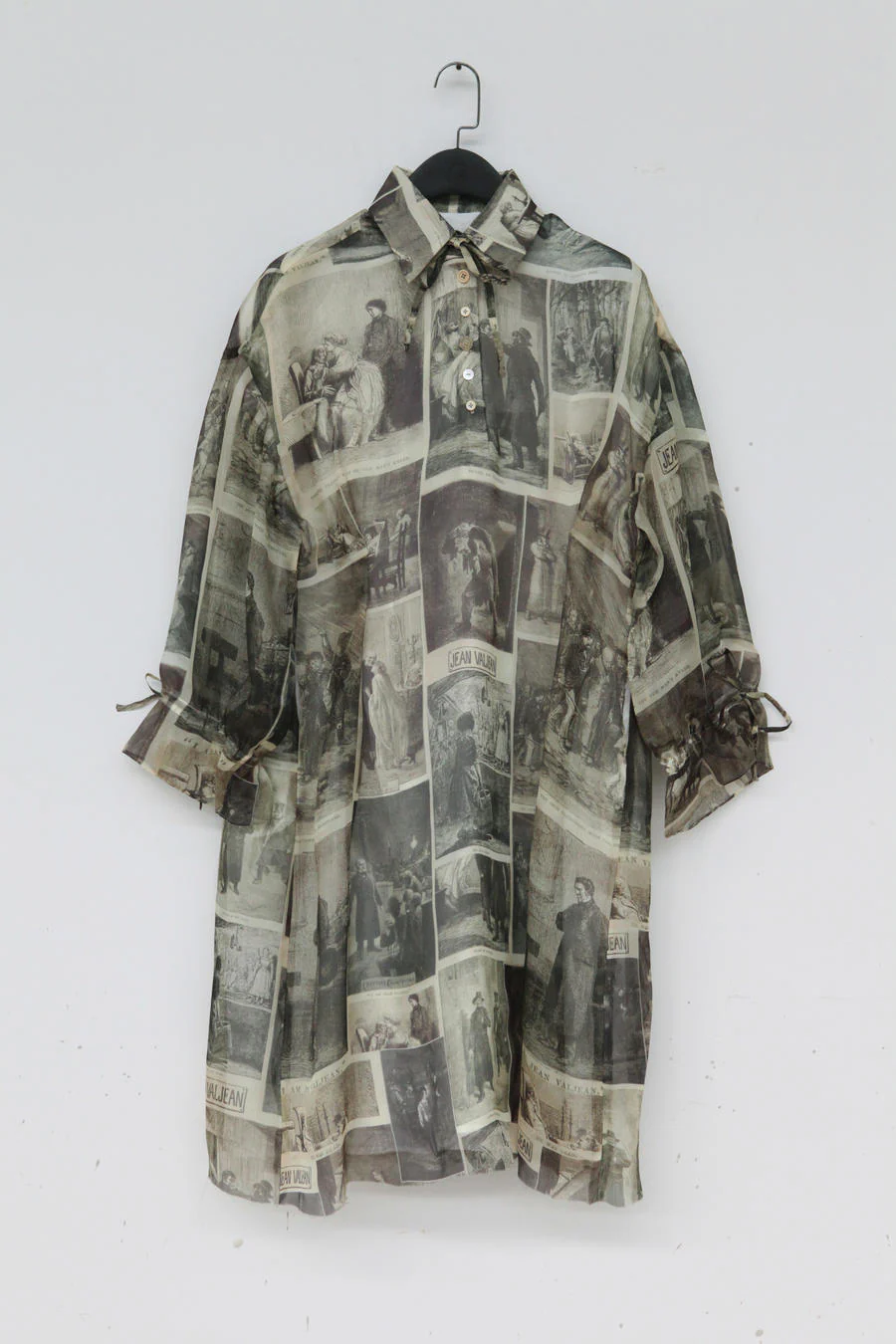 A Tentative Atelier A2020713 vintage print shirt dress - Image 5
