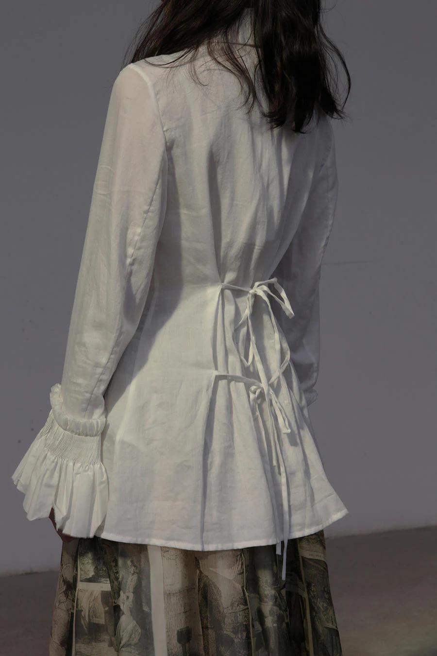 A Tentative Atelier A2020405 vintage print tie shirt - Image 3