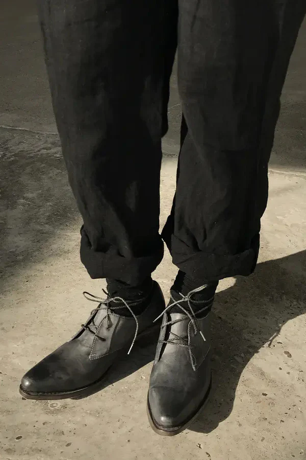A1923 (Kangaroo leather Derby shoes) AW17 18 049 WO - Image 5