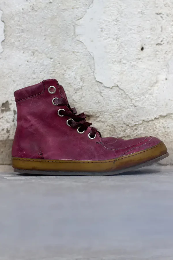 ADICIANNOVEVENTITRE (horse leather sneakers) SS17-019A HORSE OIL SNEAKER PRUNE.DP UNI - Image 4