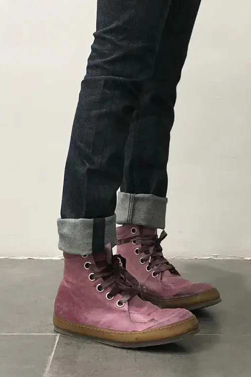 ADICIANNOVEVENTITRE (horse leather sneakers) SS17-019A HORSE OIL SNEAKER PRUNE.DP UNI - Image 5