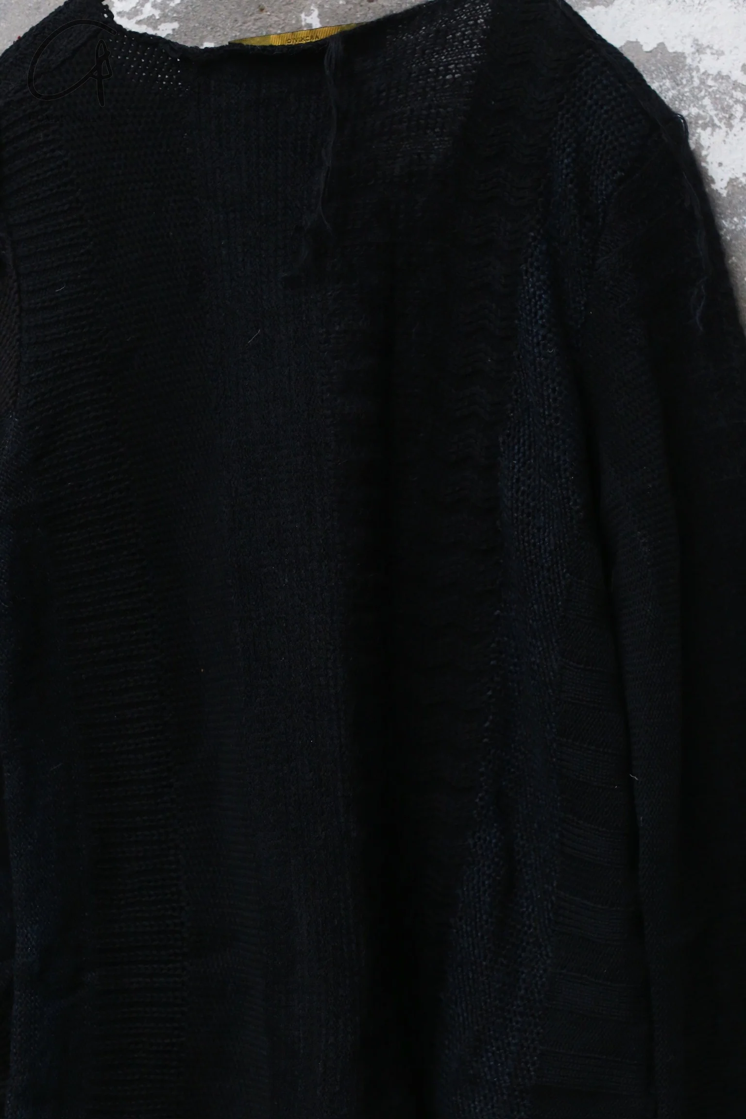 ARCHIVIO J.M.Ribot 24 Autumn/Winter Knitted Sweater Italy AJM-KN38/STRIPES/BLACK-HSTW Black - Image 3