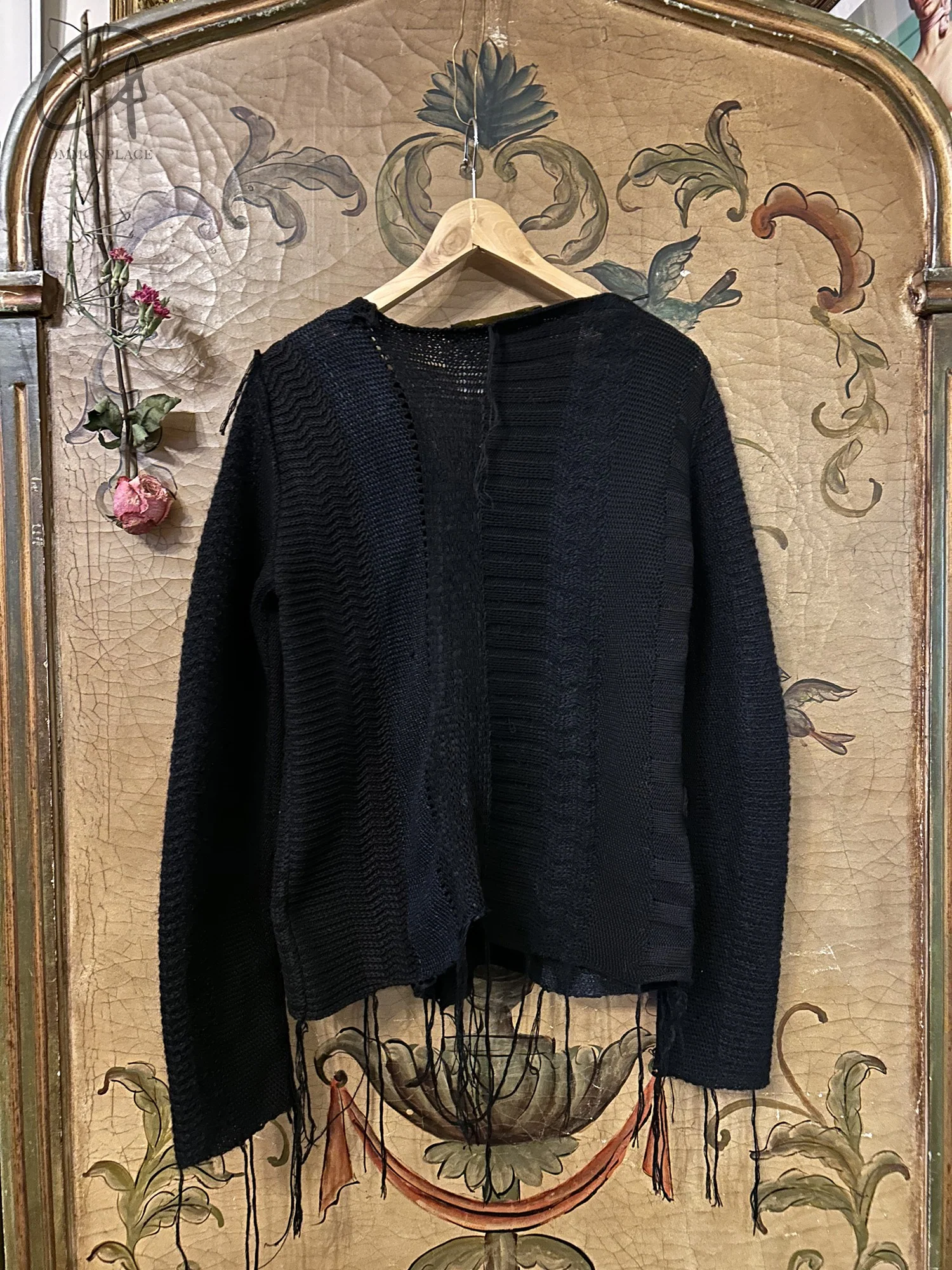 ARCHIVIO J.M.Ribot 24 Autumn/Winter Knitted Sweater Italy AJM-KN38/STRIPES/BLACK-HSTW Black - Image 6