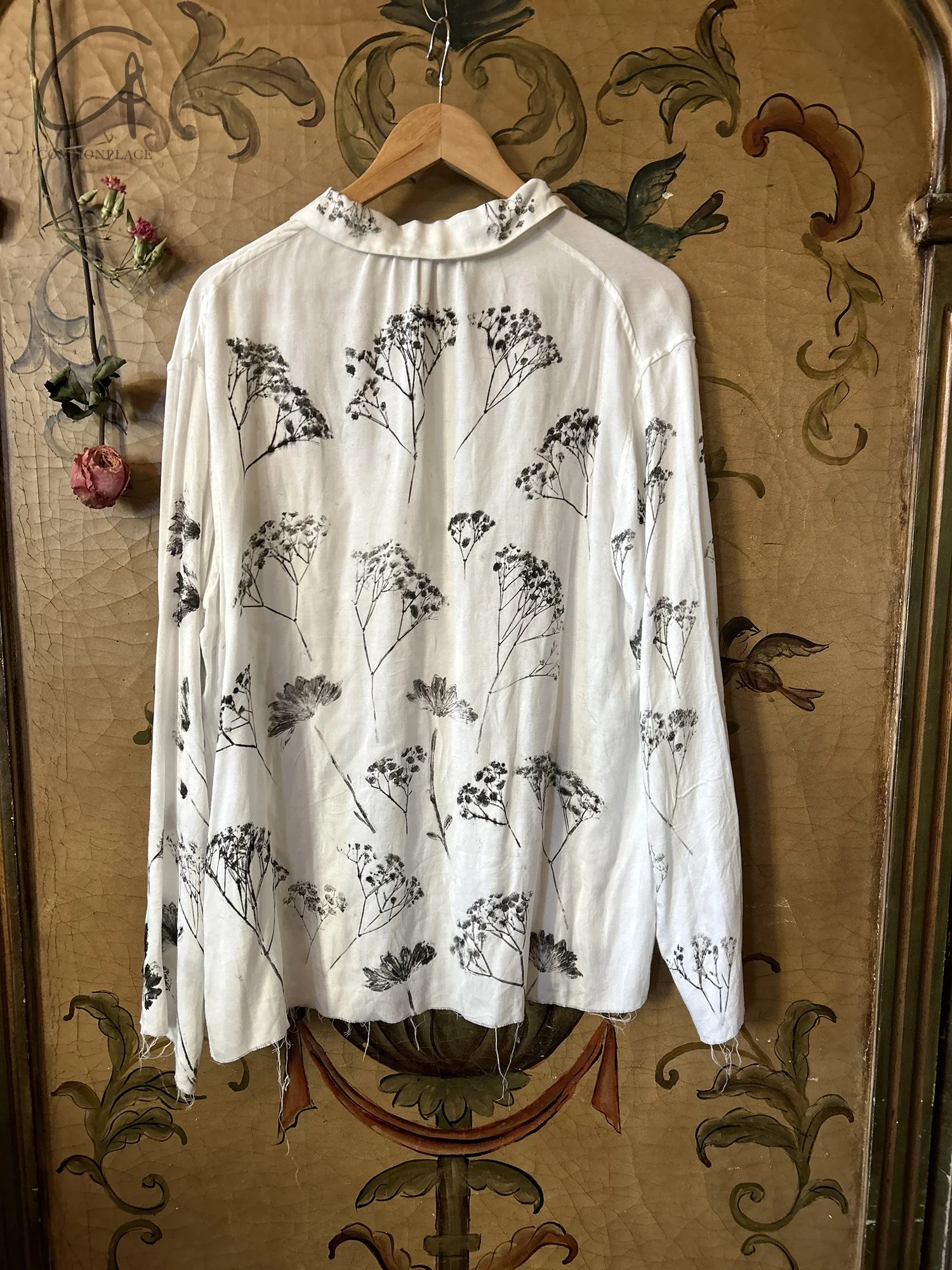 ARCHIVIO J.M.Ribot 24 Autumn/Winter Natural Dyed Worker Shirt Italy AJM-W27/MI/ND-0 White - Image 7
