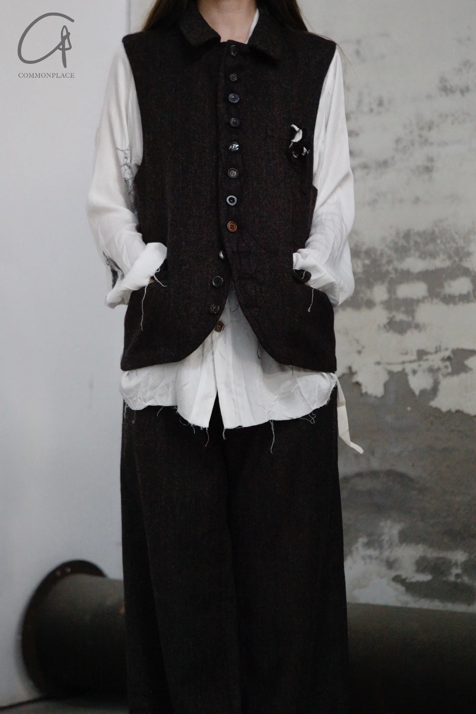 Archivio J.M.Ribot Hand -painted shirt W27/Mi/Sketch - Image 16