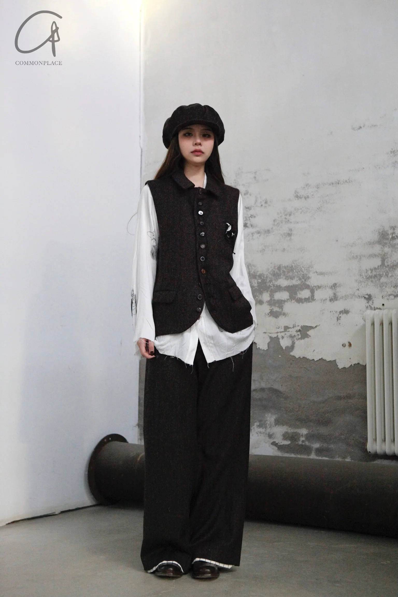 Archivio J.M.Ribot Hand -painted shirt W27/Mi/Sketch - Image 18