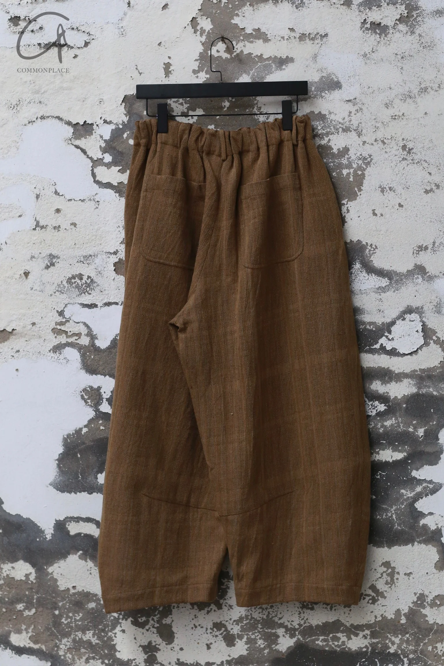 AVIVA JIFEI XUE 24 Autumn and Winter Wool Linen Plaid Cocoon Pants AJX-FW24-CP-KWLC-GW Plaid - Image 4