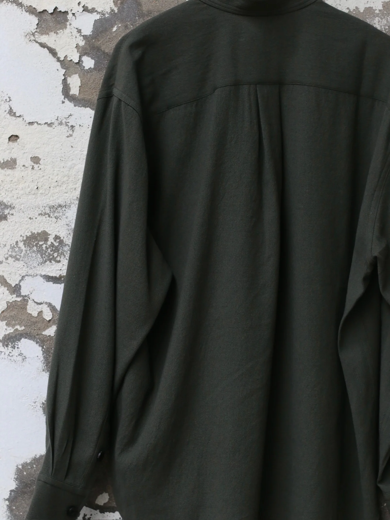 AVIVA JIFEI XUE 25 Autumn and Winter Stand Collar Shirt AJX-FW25-SCS-PWW-Pine - Image 3