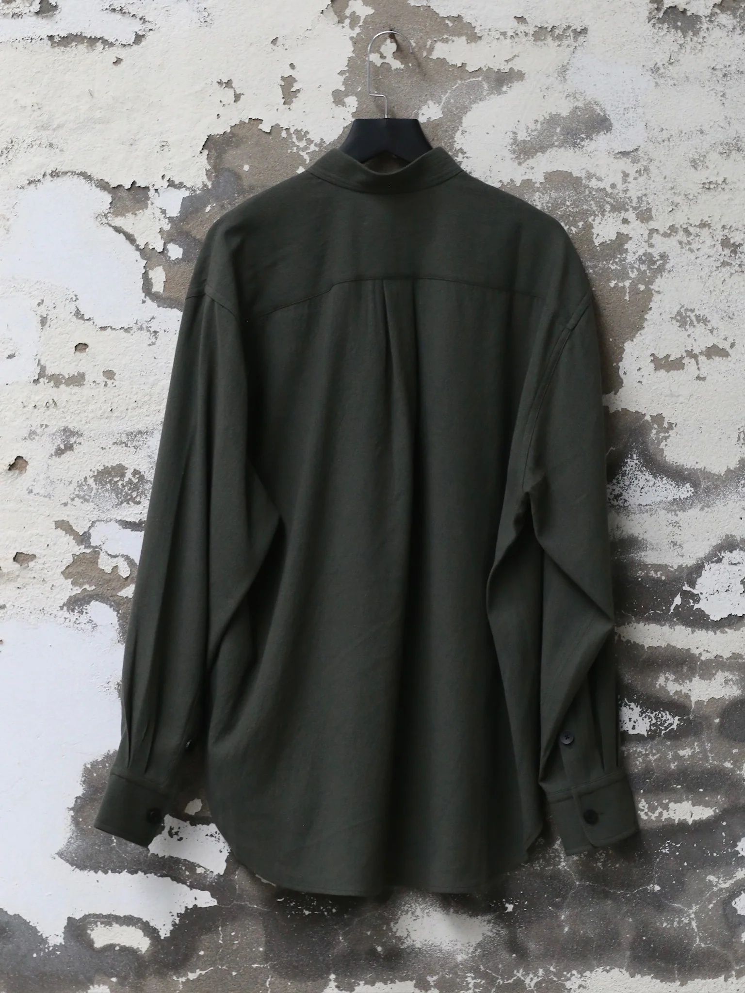 AVIVA JIFEI XUE 25 Autumn and Winter Stand Collar Shirt AJX-FW25-SCS-PWW-Pine - Image 4