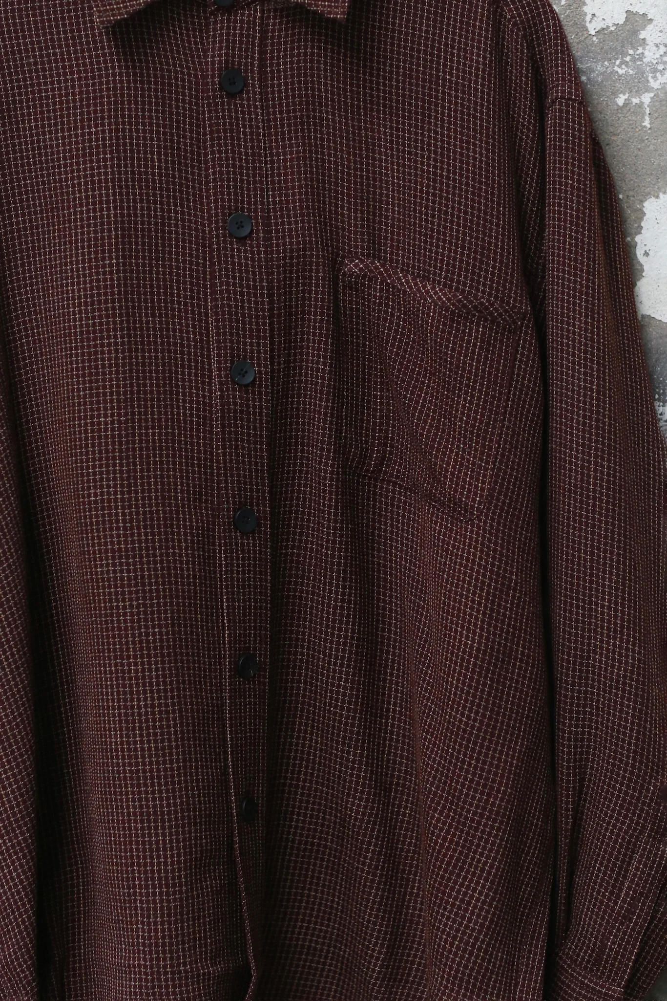 AVIVA JIFEI XUE 25 Autumn/Winter Shirt AJX-FW25-ES-BFWC-Burgundy - Image 2
