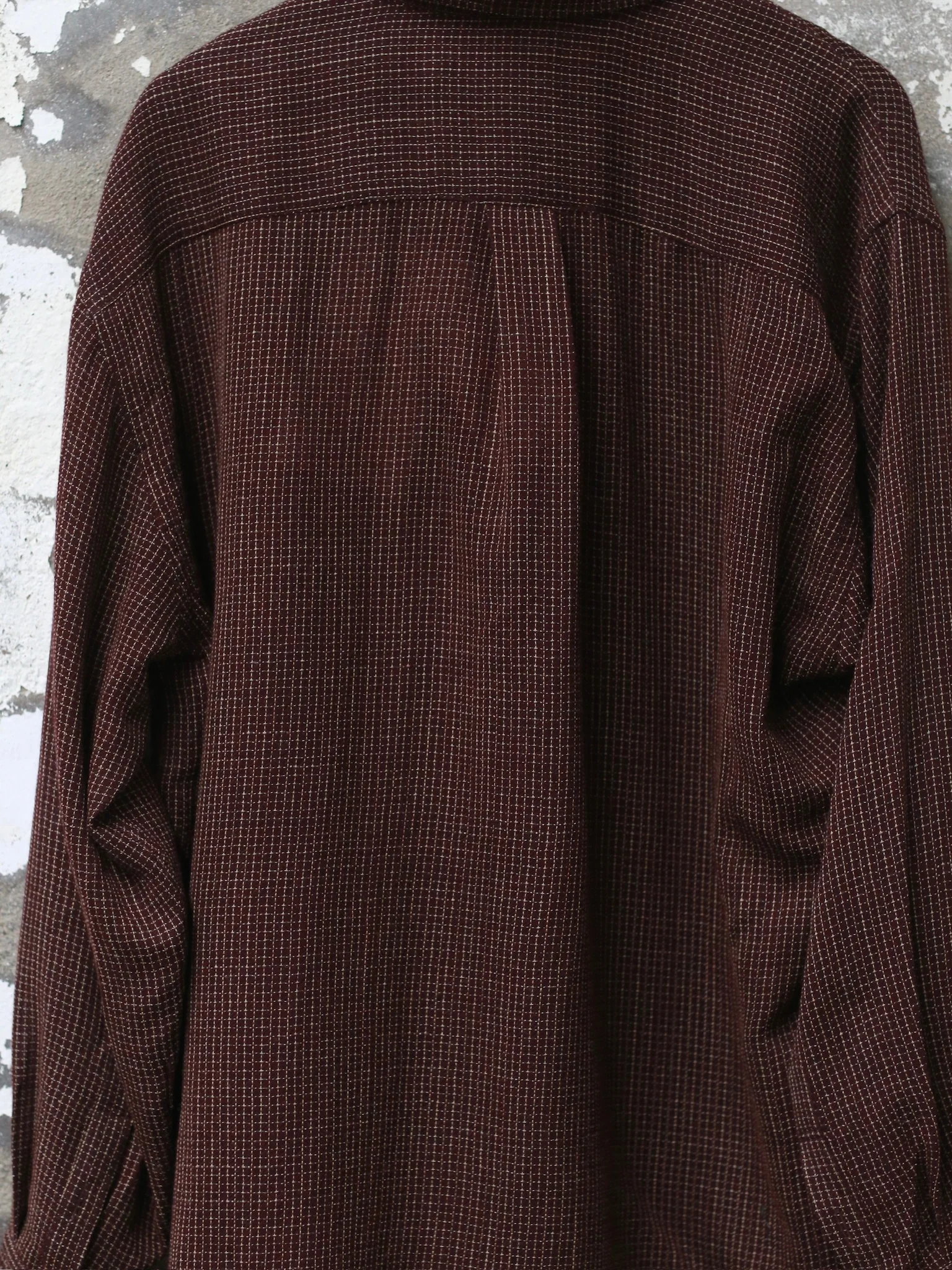 AVIVA JIFEI XUE 25 Autumn/Winter Shirt AJX-FW25-ES-BFWC-Burgundy - Image 3