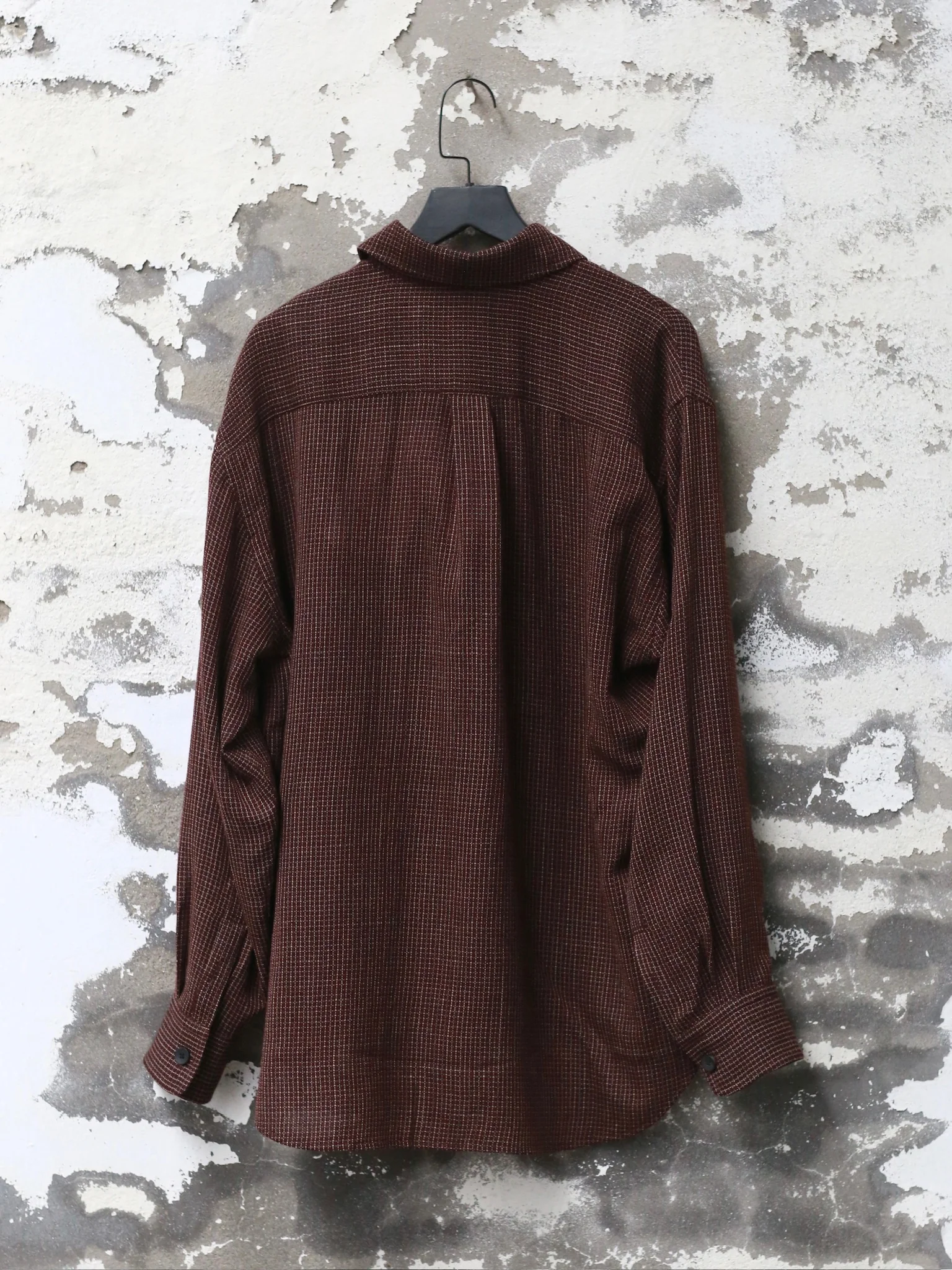 AVIVA JIFEI XUE 25 Autumn/Winter Shirt AJX-FW25-ES-BFWC-Burgundy - Image 4