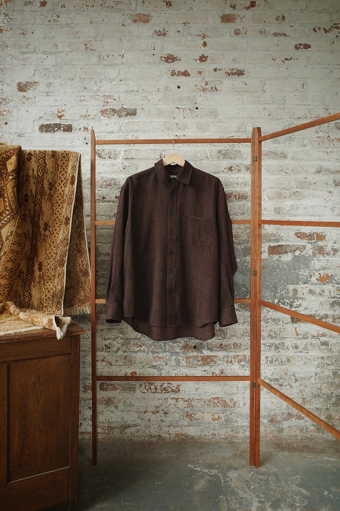AVIVA JIFEI XUE 25 Autumn/Winter Shirt AJX-FW25-ES-BFWC-Burgundy - Image 5