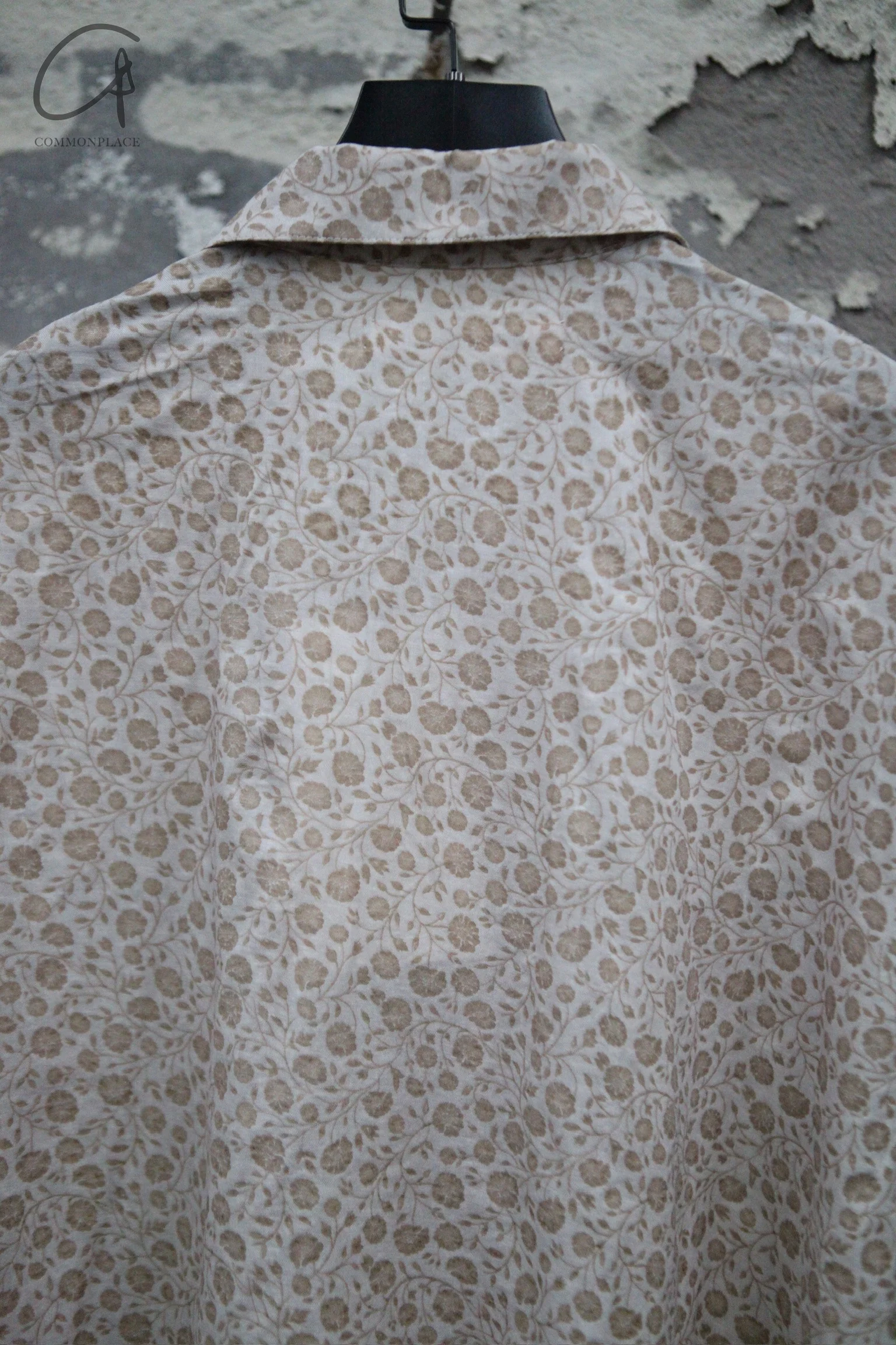 AVIVA JIFEI XUE 25 Spring and Summer Printed Short Sleeve Loose Shirt AJX-SS25-SSBS-BPP-SYYH Peony Print - Image 3