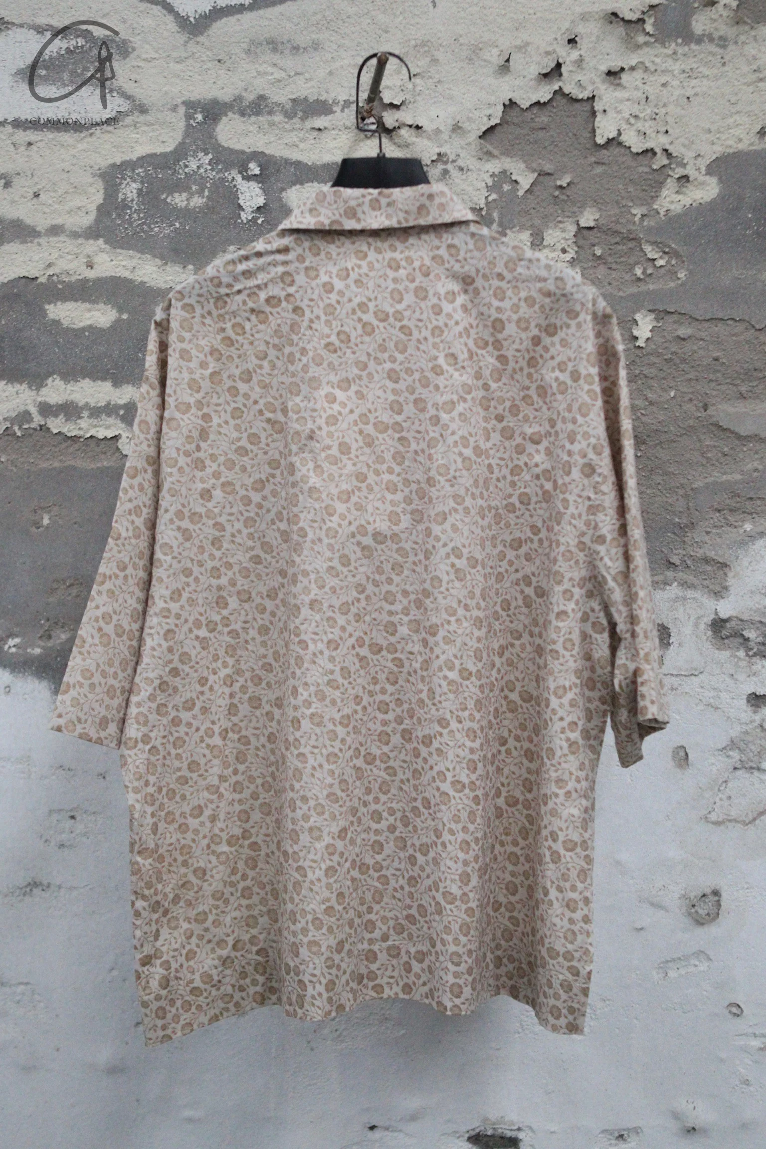 AVIVA JIFEI XUE 25 Spring and Summer Printed Short Sleeve Loose Shirt AJX-SS25-SSBS-BPP-SYYH Peony Print - Image 4