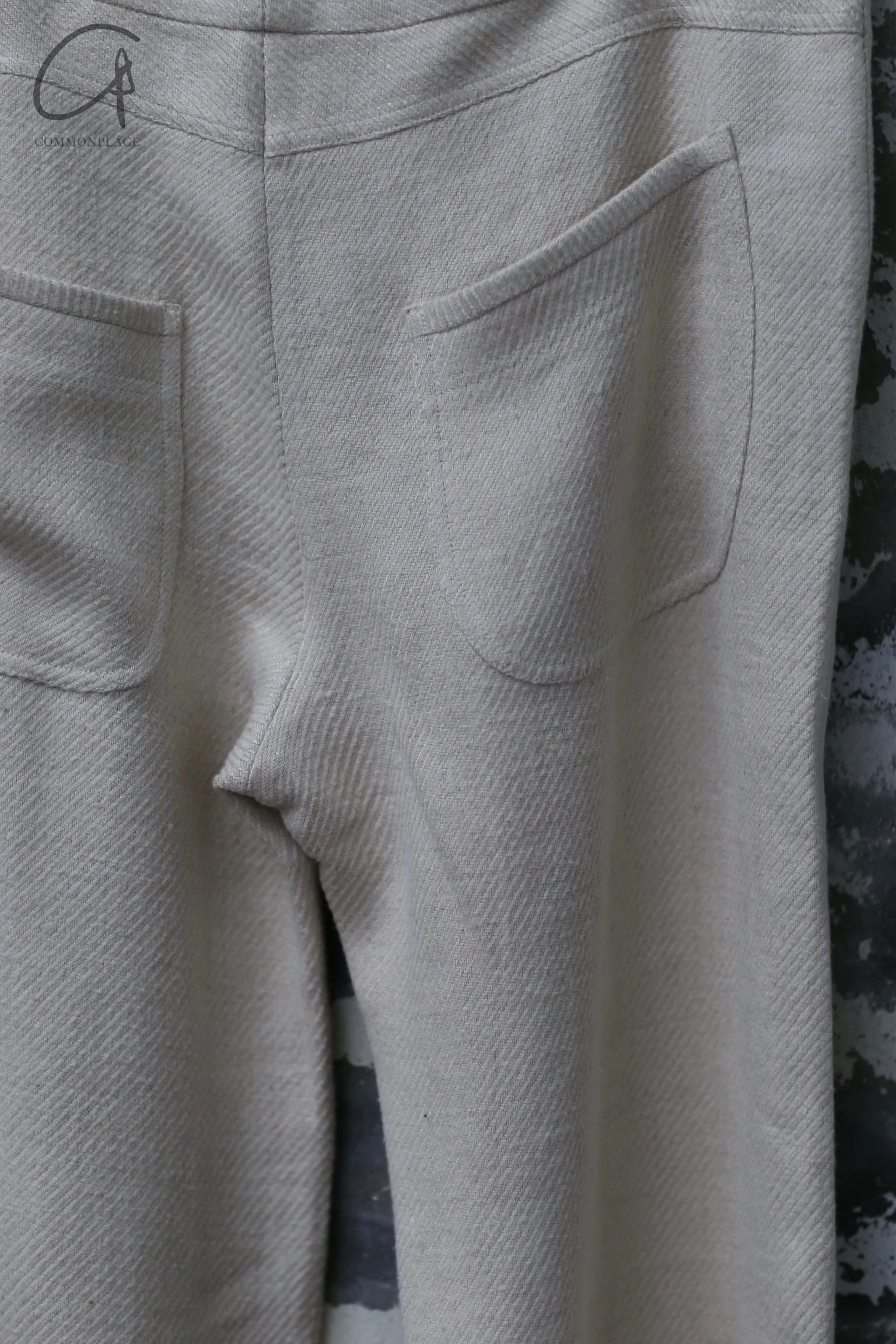 AVIVA JIFEI XUE drawstring trousers SS24-DSP-NTRL - Image 3