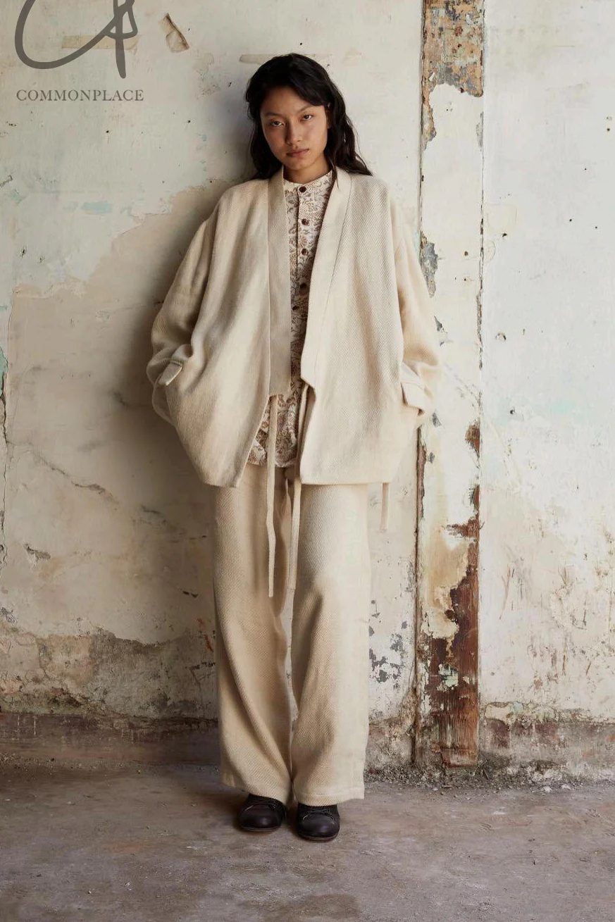 AVIVA JIFEI XUE drawstring trousers SS24-DSP-NTRL - Image 9