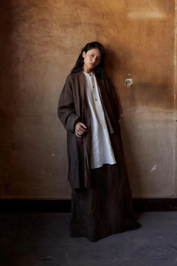 AVIVA JIFEI XUE mid-length kimono jacket SS24-MKJ-PKC - Image 12