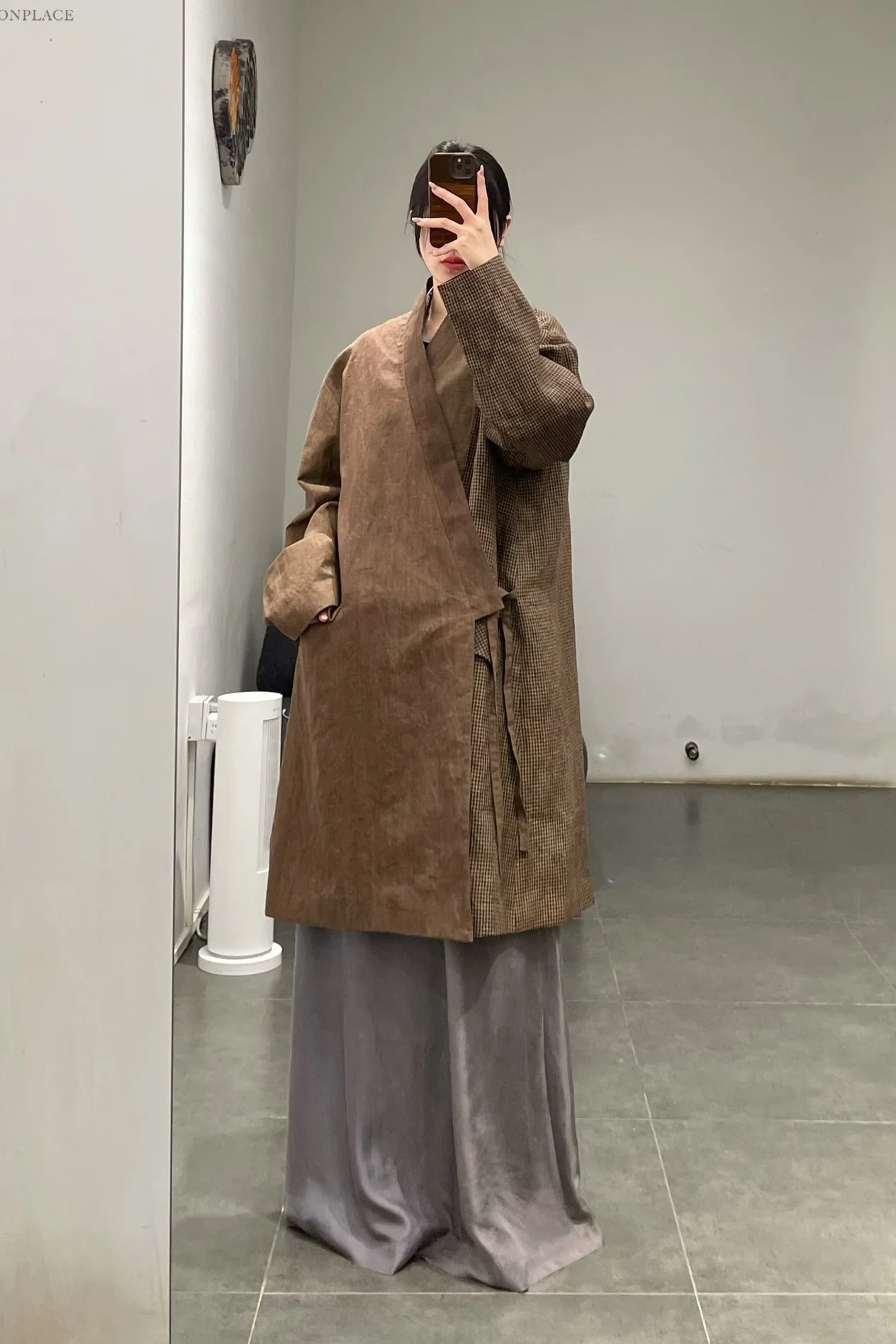 AVIVA JIFEI XUE mid-length kimono jacket SS24-MKJ-PKC - Image 17
