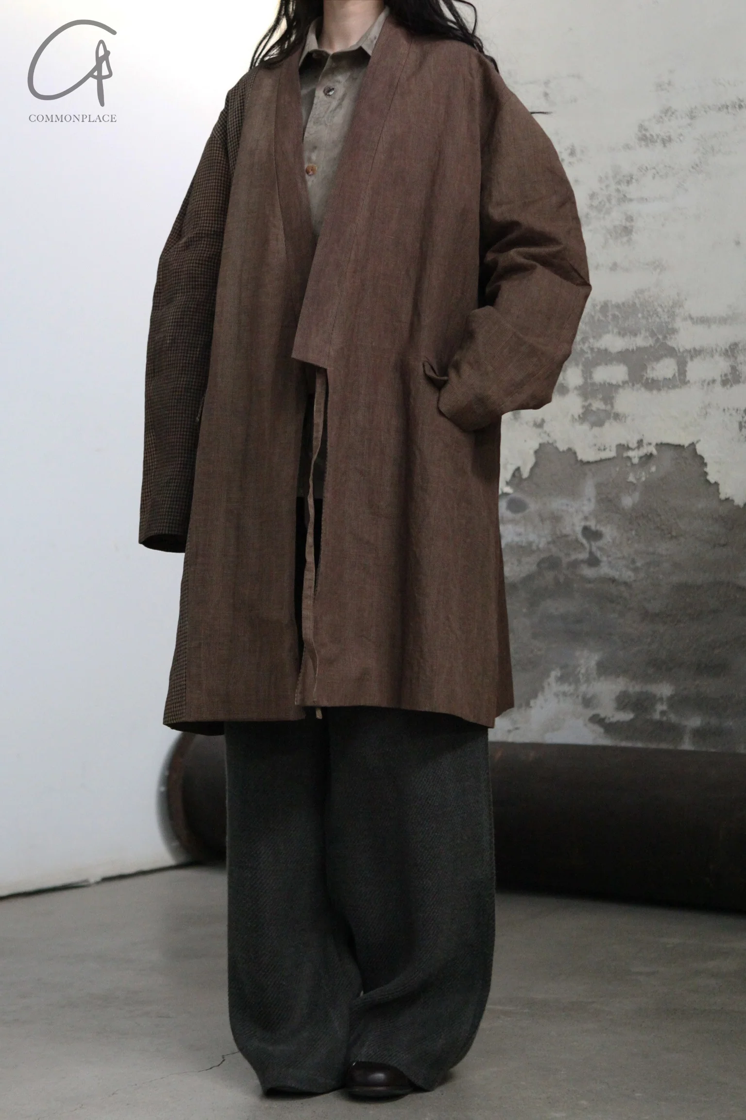 AVIVA JIFEI XUE mid-length kimono jacket SS24-MKJ-PKC - Image 2