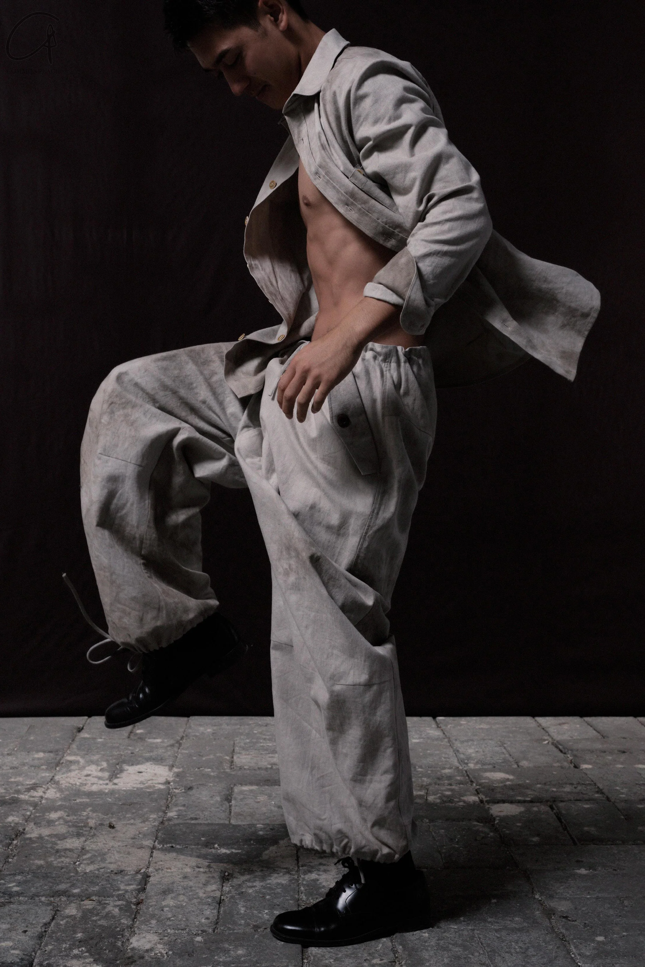 Aviva Jifei Xue staining soft parachute pants SS23-PP-FS - Image 16