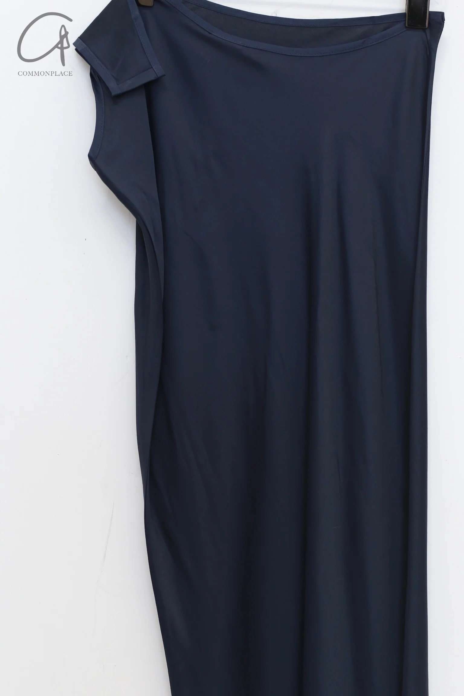 BASERANGE 24 Autumn and Winter One-shoulder Dress Portugal BAS-DROSD-VI-WI24-LH Blue Black - Image 4