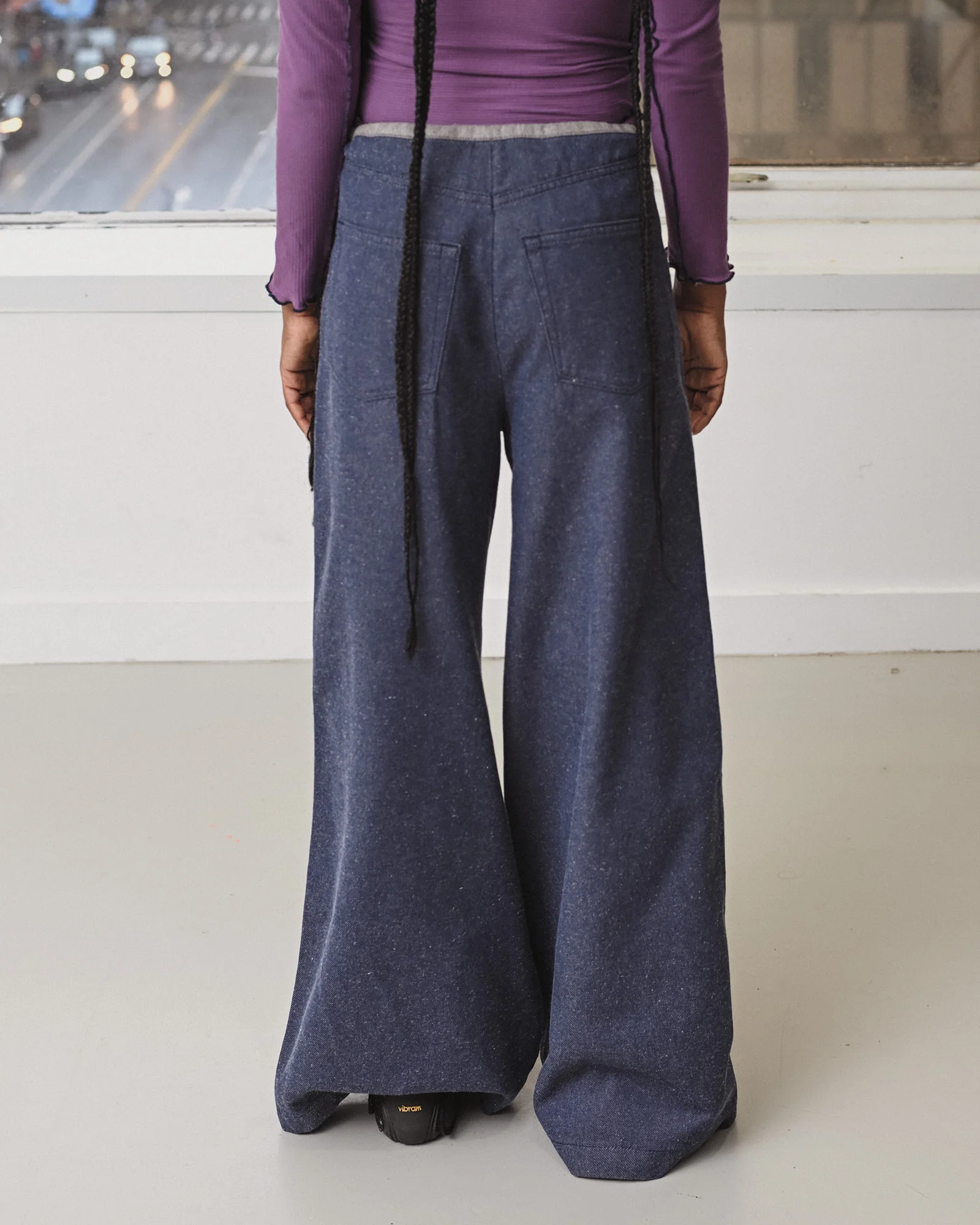 BASERANGE 25 Fall/Winter ARTHUR LOOSE Loose-fitting Casual Pants BAS-PAALP-DE-AU25-RECYCLED INDIGO (PAALP  PAARL) - Image 11