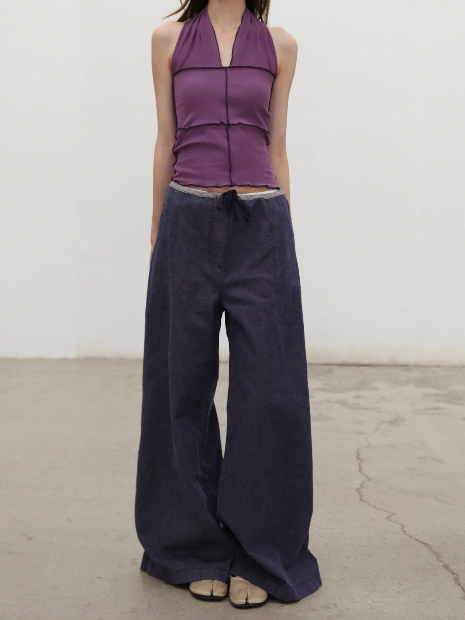 BASERANGE 25 Fall/Winter ARTHUR LOOSE Loose-fitting Casual Pants BAS-PAALP-DE-AU25-RECYCLED INDIGO (PAALP  PAARL) - Image 13