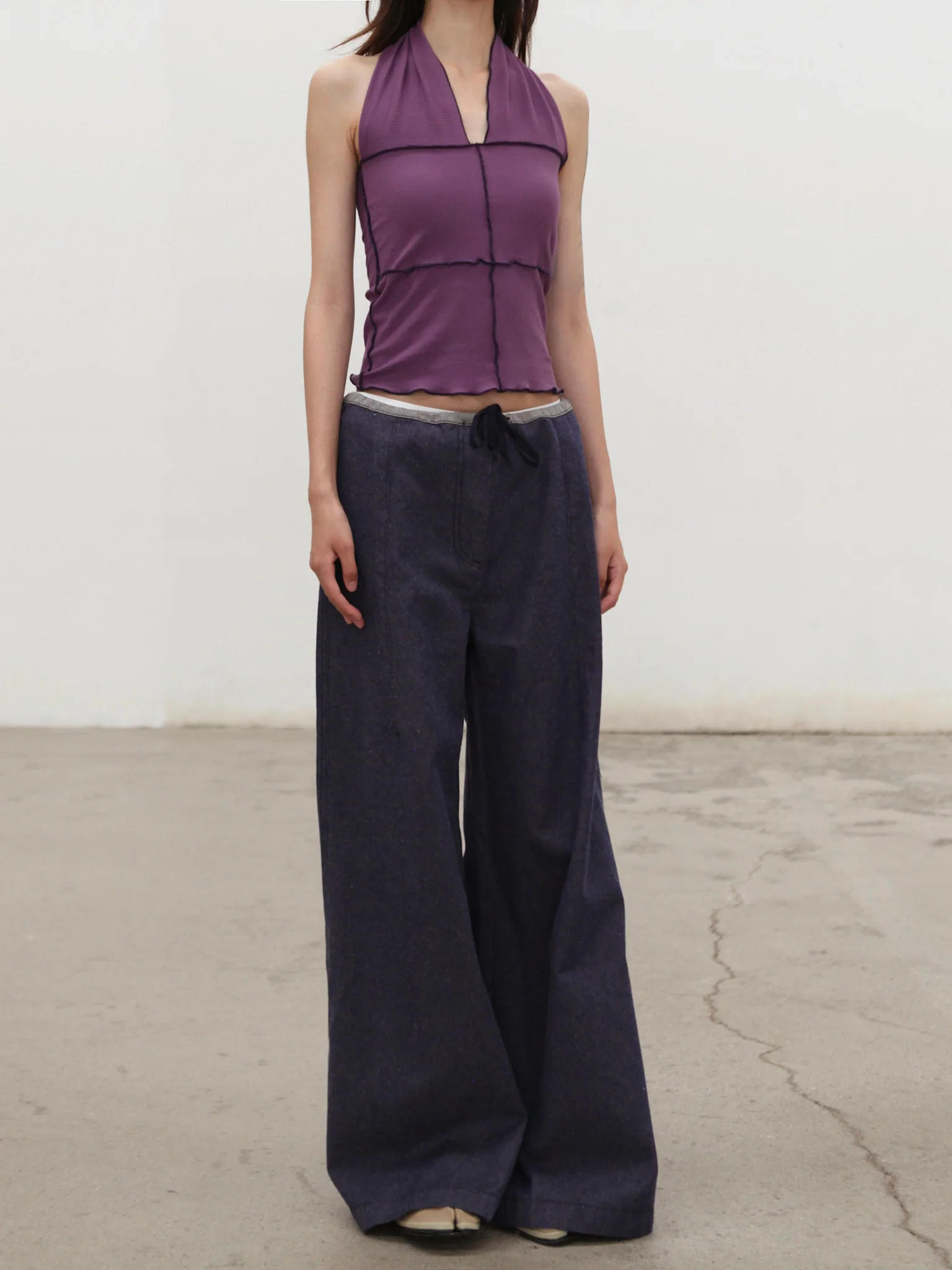 BASERANGE 25 Fall/Winter ARTHUR LOOSE Loose-fitting Casual Pants BAS-PAALP-DE-AU25-RECYCLED INDIGO (PAALP  PAARL) - Image 14